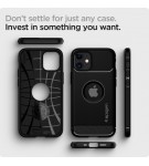 Case IPhone 12 Pro Max Mini Spigen Rugged Armor Carbon Softcase Casing